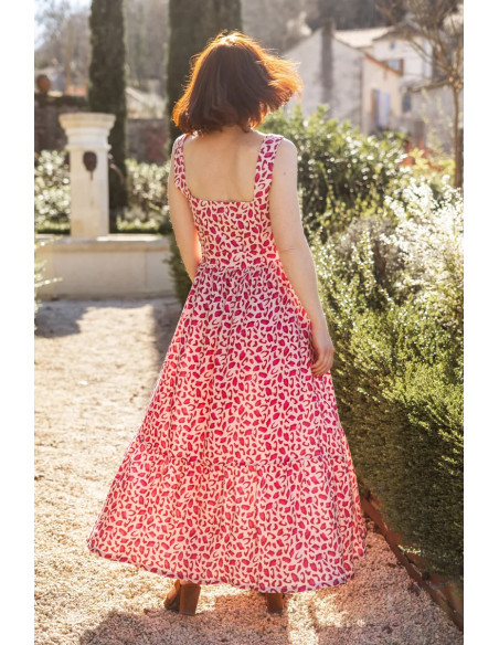 Tejido viscosa Bagheera Rojo Granada - Églantine & Zoé