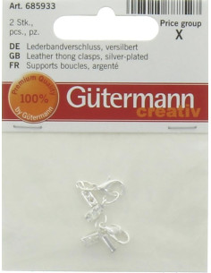 Soportes para pendientes Gütermann - Plata