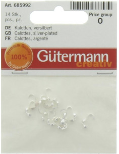 Calotas Gütermann - Chapado en plata