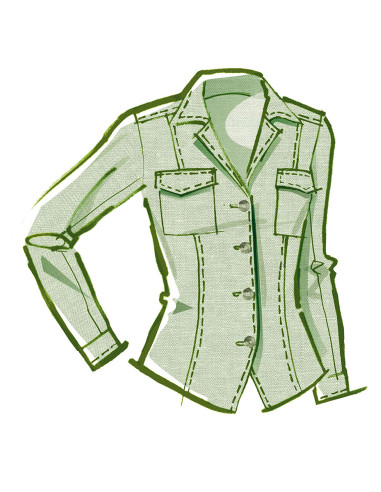Patrón de chaqueta camisa - McCall's 8504