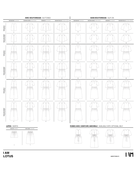 Patrón de blusas, vestidos y faldas Lotus - Soy patrones