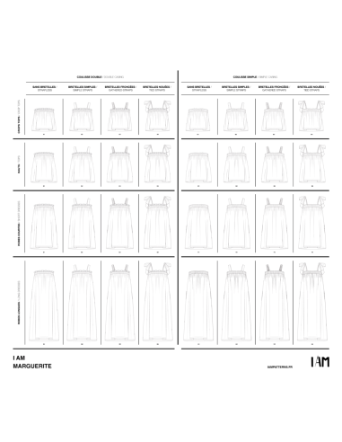 Patrón de blusa y vestidos Margarita - I am patterns