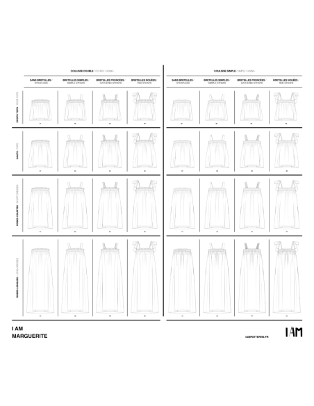Patrón de blusa y vestidos Margarita - I am patterns