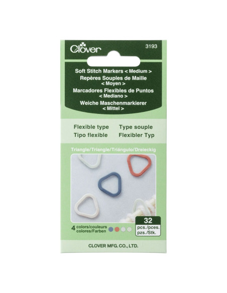 Marcadores de Punto Flexibles de Malla Clover - Mediano