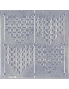 Plantilla para sashiko Restyle - Corazones 2