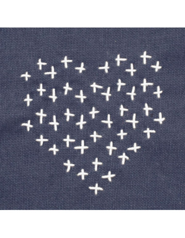 Gabarit pour sashiko Restyle - Coeurs