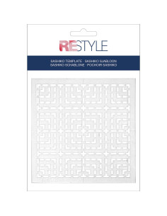 Plantilla para sashiko Restyle - Cuadrados