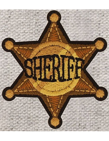 Écusson thermocollant étoile de sheriff