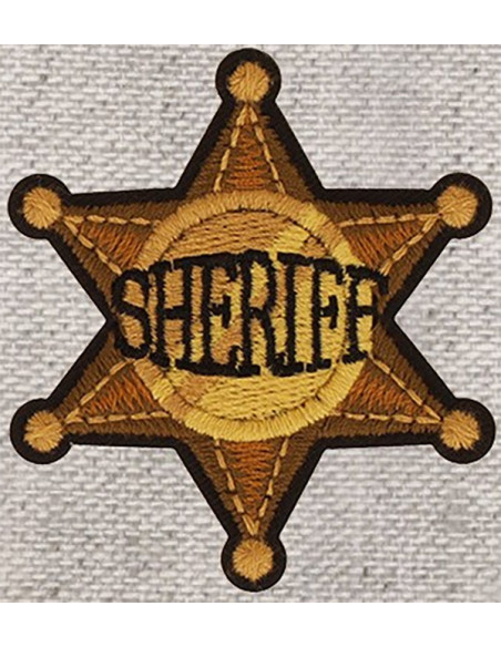 Écusson thermocollant étoile de sheriff