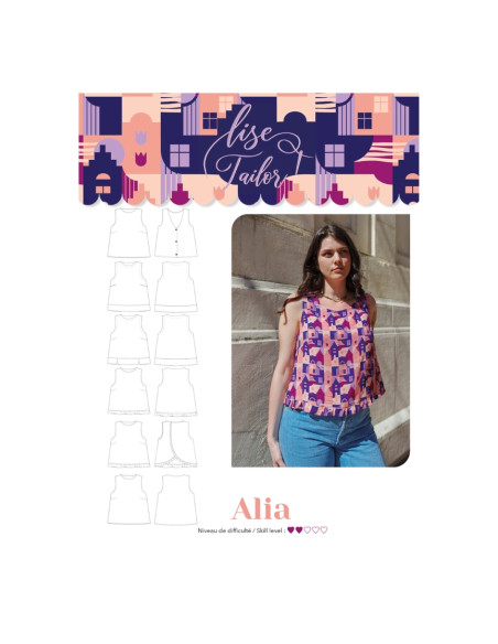 Patrón de top - Alia - Lise Tailor