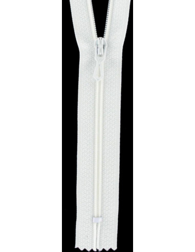 Cremallera de nylon - Blanco