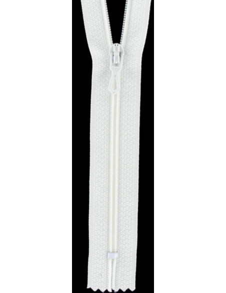 Cremallera de nylon - Blanco