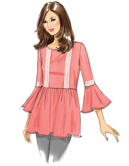 Patrón de blusas - Butterick 6486