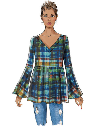 Patrón de blusas - Butterick 6486