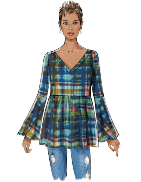 Patrón de blusas - Butterick 6486