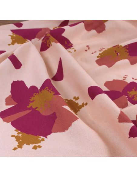 Tejido sudadera Anémona Nude - Églantine & Zoé