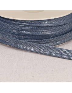 Piping Jean metalizado - Azul claro