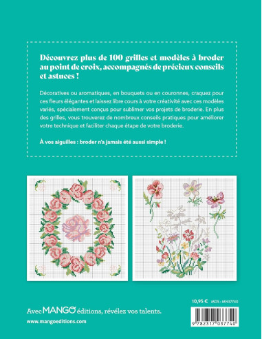 Libro de flores - 100 modelos para bordar