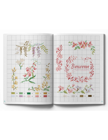 Libro de flores - 100 modelos para bordar