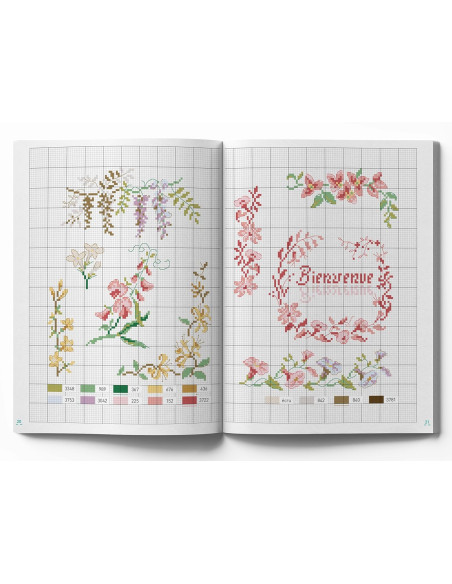 Libro de flores - 100 modelos para bordar