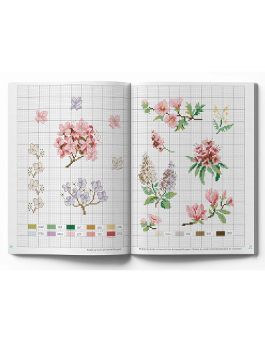 Libro de flores - 100 modelos para bordar
