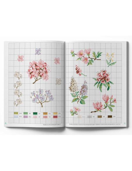 Libro de flores - 100 modelos para bordar