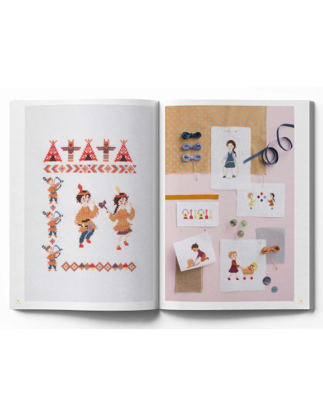 Libro tierna infancia - 100 modelos para bordar