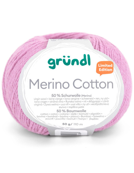 Laine à tricoter Merino Cotton Gründl