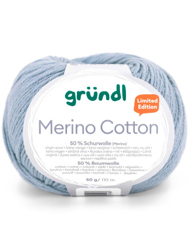 Laine à tricoter Merino Cotton Gründl