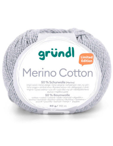Laine à tricoter Merino Cotton Gründl