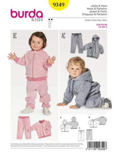 Patrón de chaqueta - Burda 9349