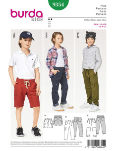 Patrón de pantalón - Burda 9354