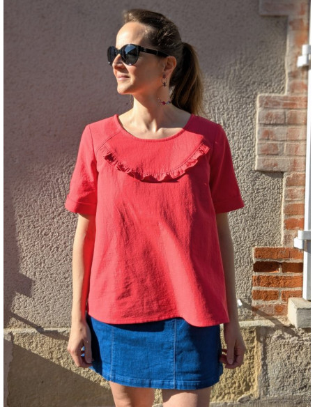 Patrón de top Lunne - Anna Rose patterns