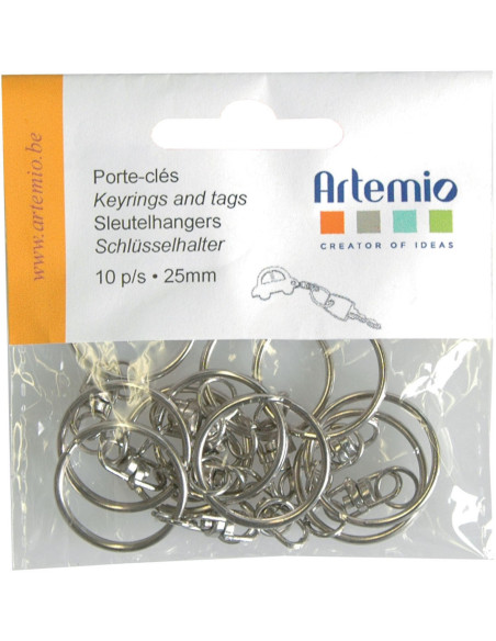 Bolsa de 10 anillos llavero