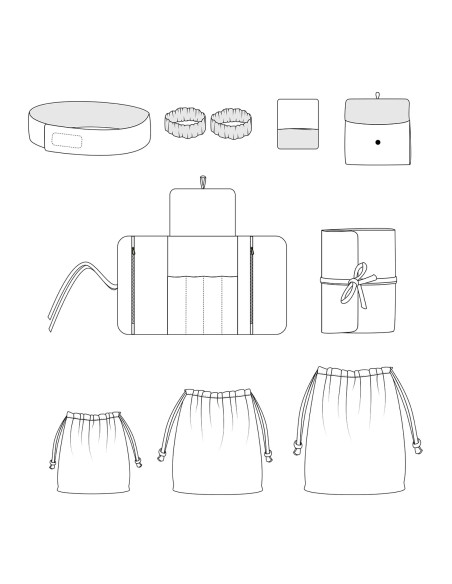 Patrón de accesorios de baño Nikko - Ikatee