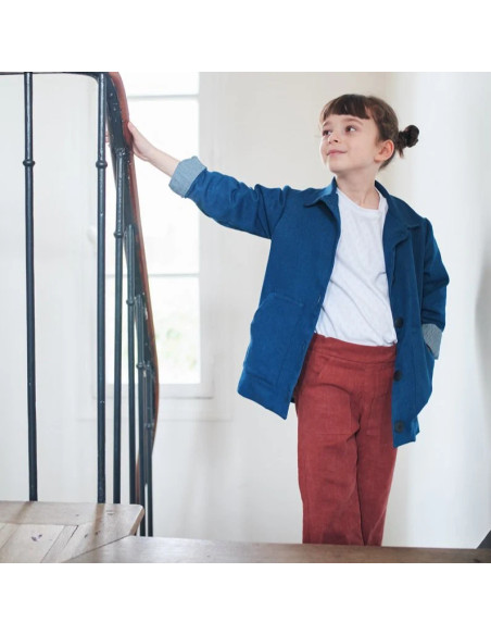 Patrón de parka, abrigo y chaqueta mixta Sam Kids - Ikatee