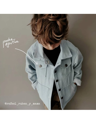 Patrón de parka, abrigo y chaqueta mixta Sam Kids - Ikatee
