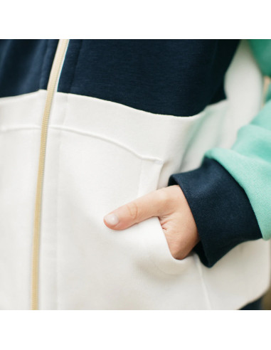 Patrón de sudadera con cremallera unisex Liverpool - Ikatee
