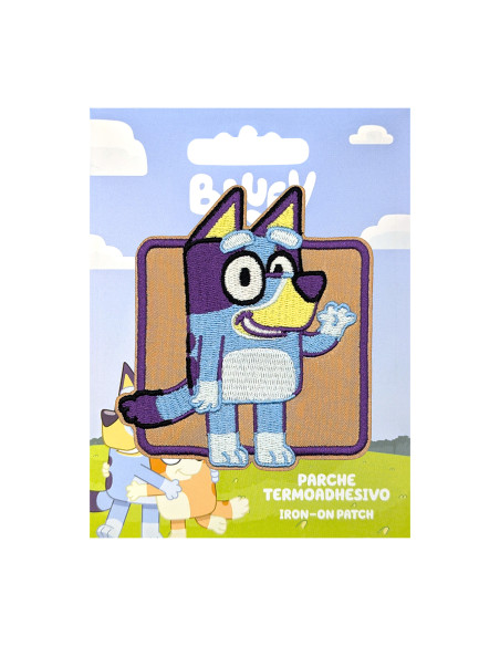 Parche bordado Bluey - Hola