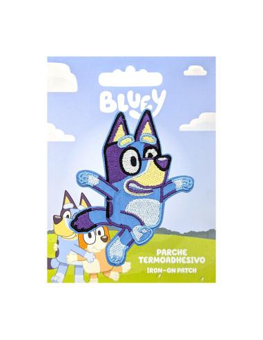 Parche bordado Bluey - Feliz