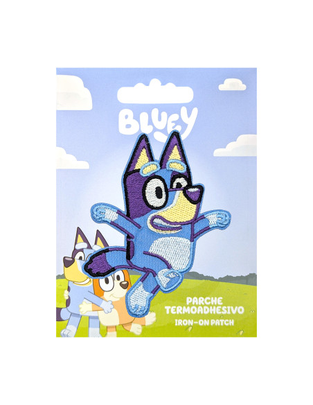Parche bordado Bluey - Feliz