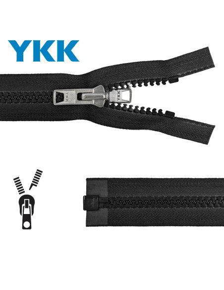 Cierre separable sintético especial para tienda y camping YKK - Negro