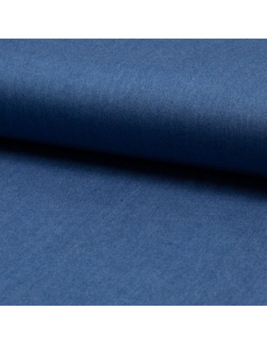 Tejido de viscosa chambray - Azul medio
