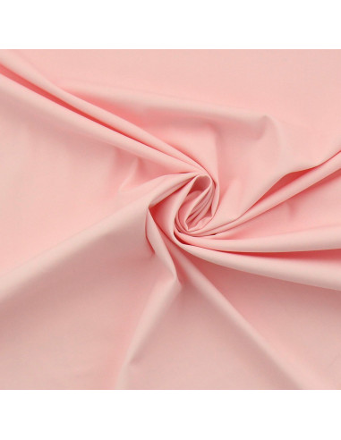 Tejido popelina de algodón elástico - Rosa