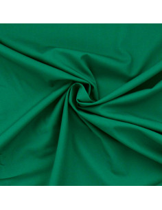 Tejido popelina de algodón elástico - Verde