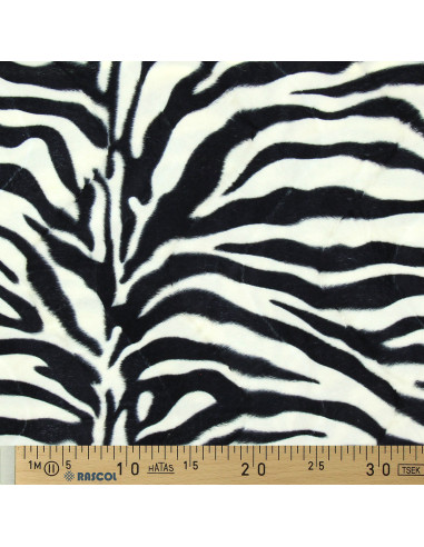 Tejido efecto piel de animal - Cebra