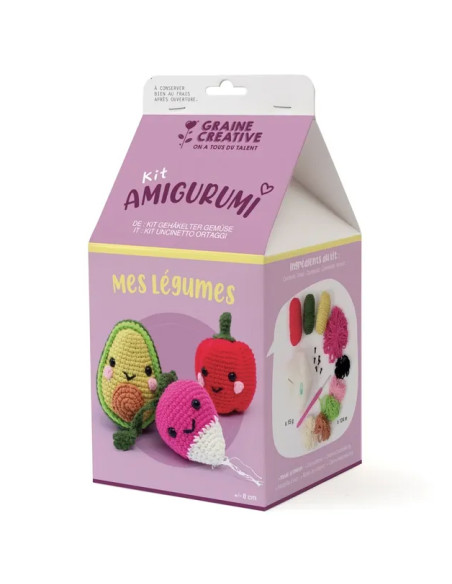Kit de crochet amigurumi - Mis verduras
