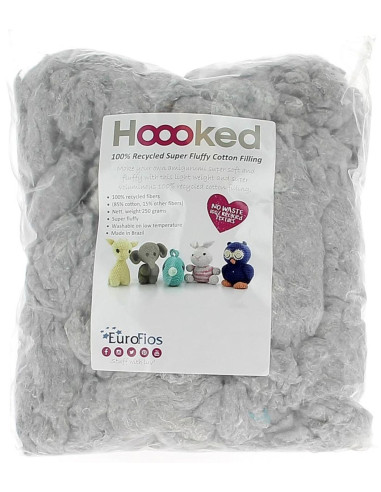 Fibra de relleno Hoooked 250 g - Gris nube