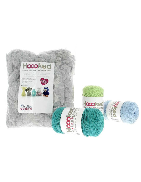 Fibra de relleno Hoooked 250 g - Gris nube