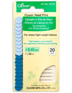 Alfileres de cabeza fina en forma de flor Clover